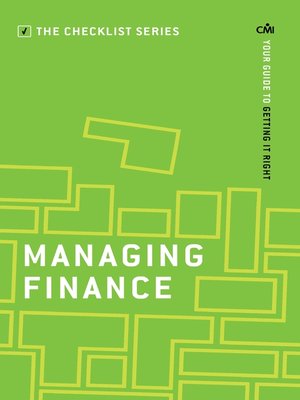 cover image of Managing Finance